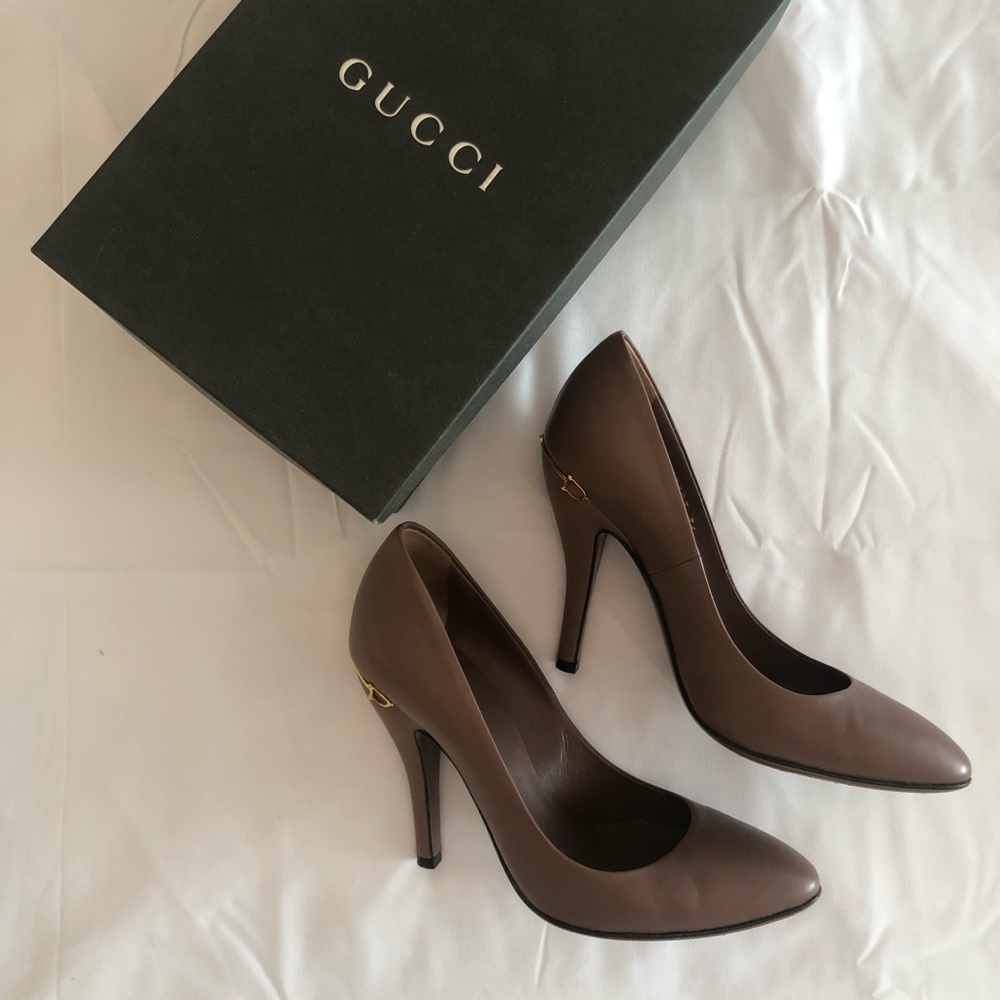 Gucci heels dusty pink/mauve